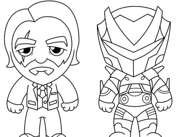 Раскраски Fortnite Mini