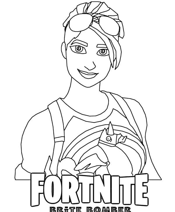 Разукрашки из игры Fortnite