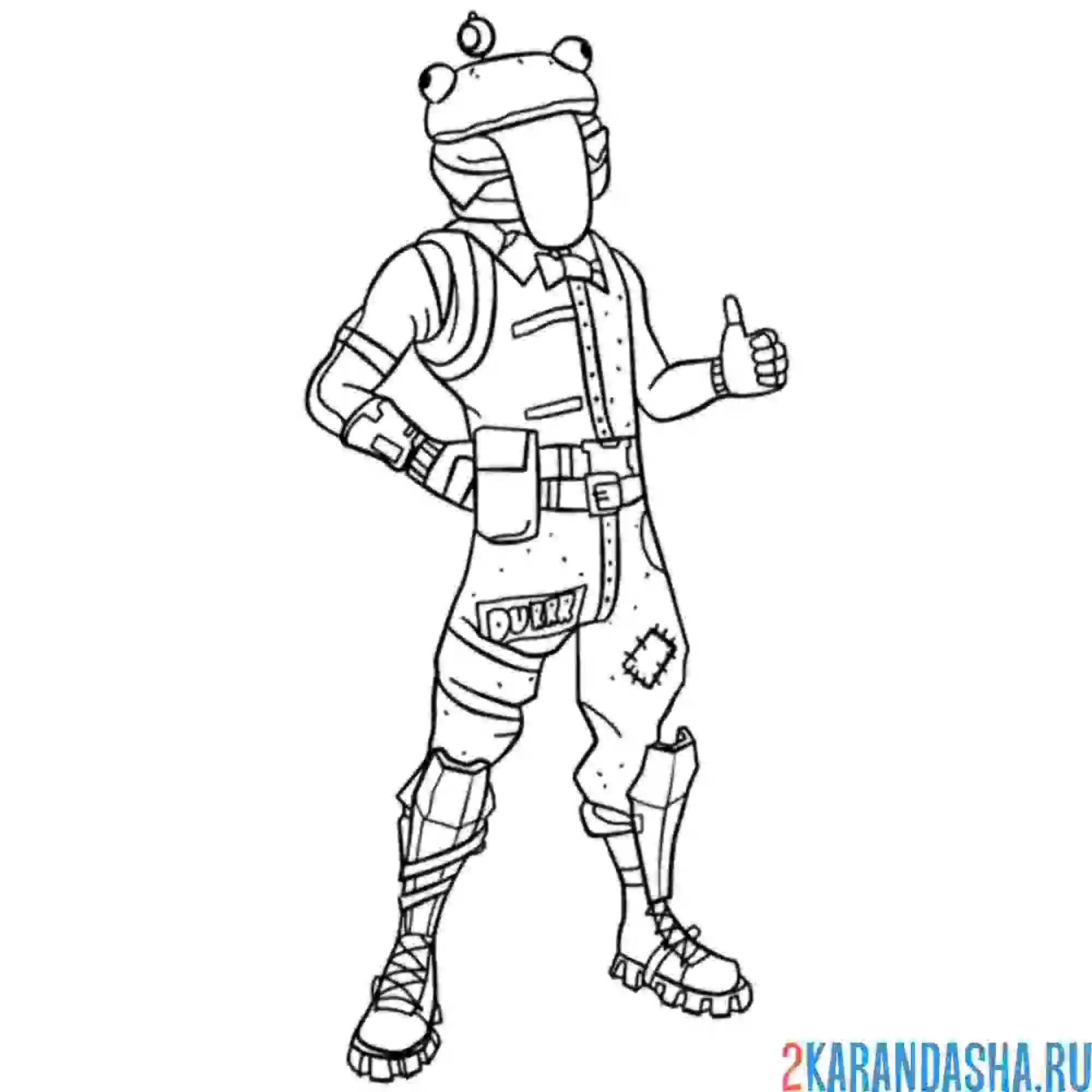 Fortnite картинки раскраски