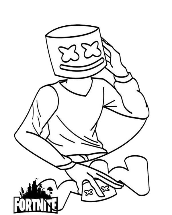 Раскраска Fortnite