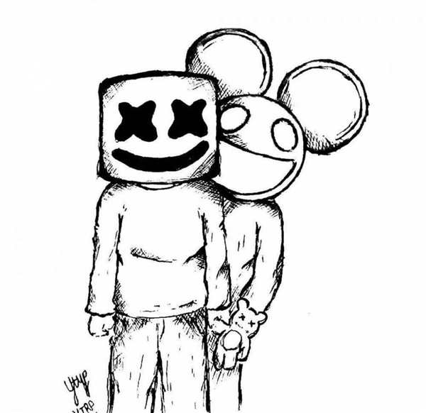 Раскраска Marshmallow