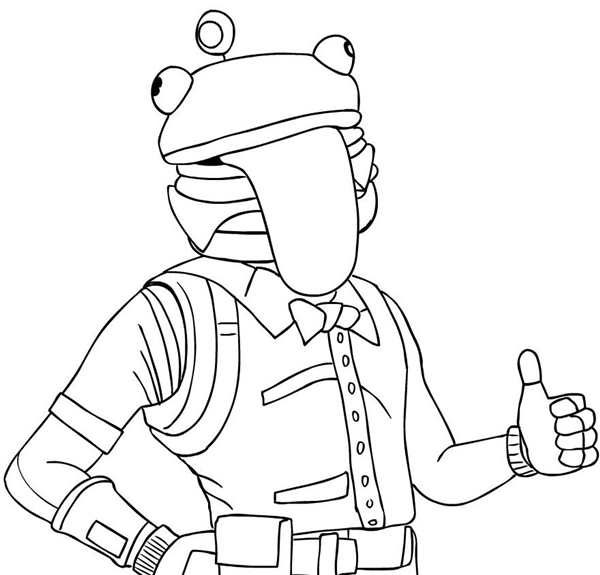 Раскраски Fortnite Ронин