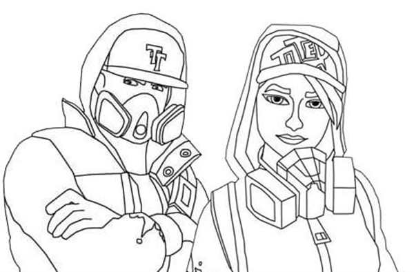 Раскраска Fortnite