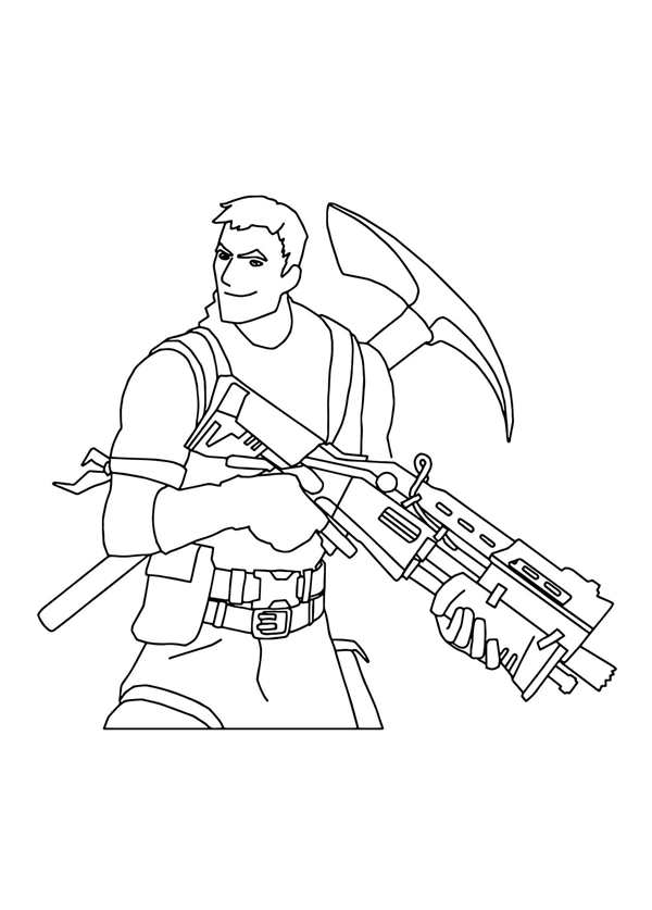 Раскраска FortNite Незаметный Сюрикен