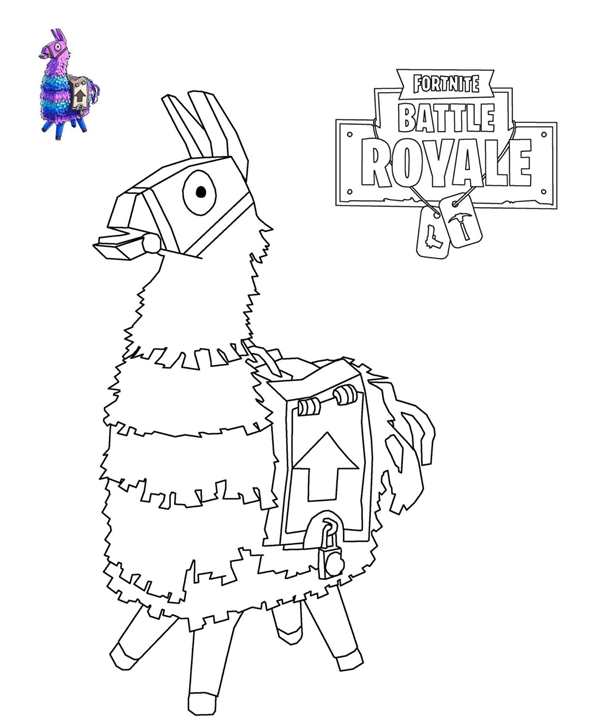 Раскраски Fortnite Ронин