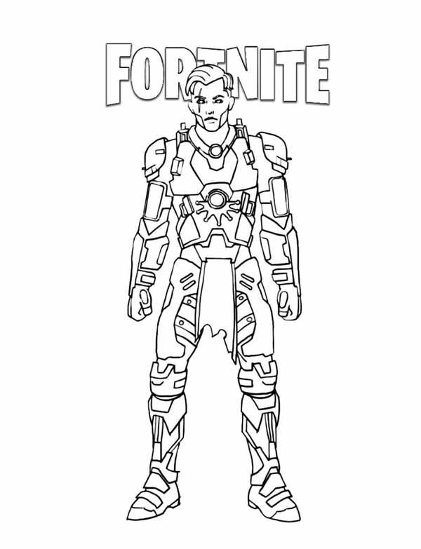 Раскраска Fortnite Рекс Забавные Акции для Детей