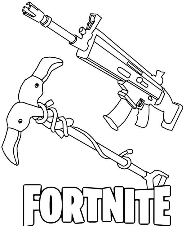 Раскраска Fortnite