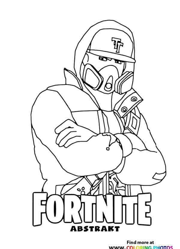 Раскраски Fortnite Ронин