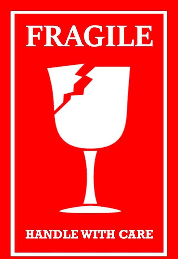 Special handling fragile трафарет