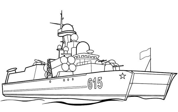 Раскраска Французский Гигантский Корабль