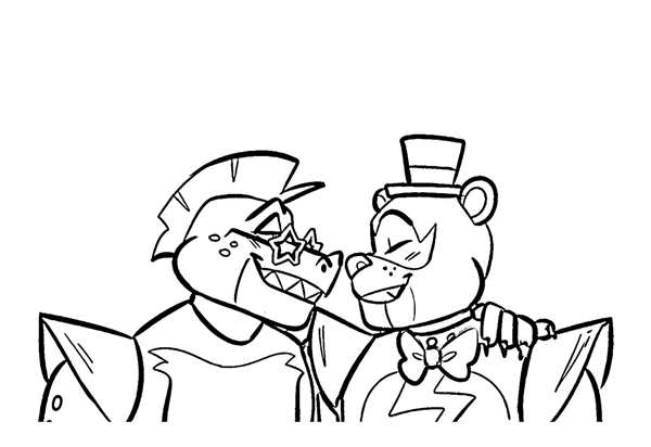 FNAF раскраска