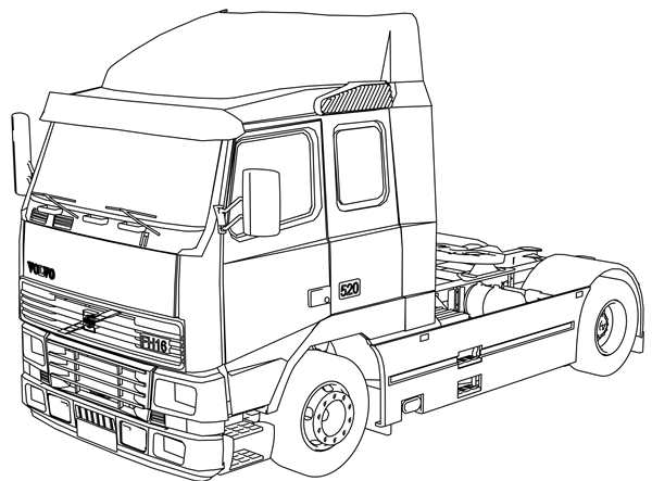 Раскраска тягач Скания r420