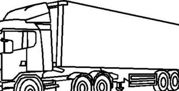 Раскраска грузовик Volvo fh16