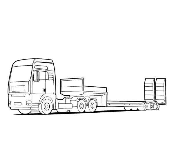 КАМАЗ 55111 раскраска