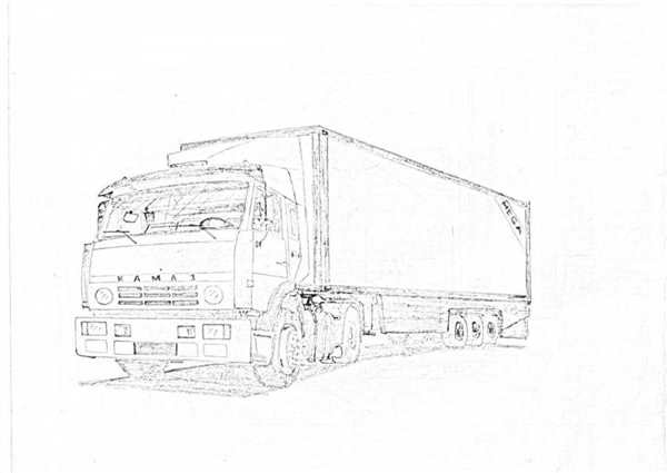 КАМАЗ 54115 чертеж