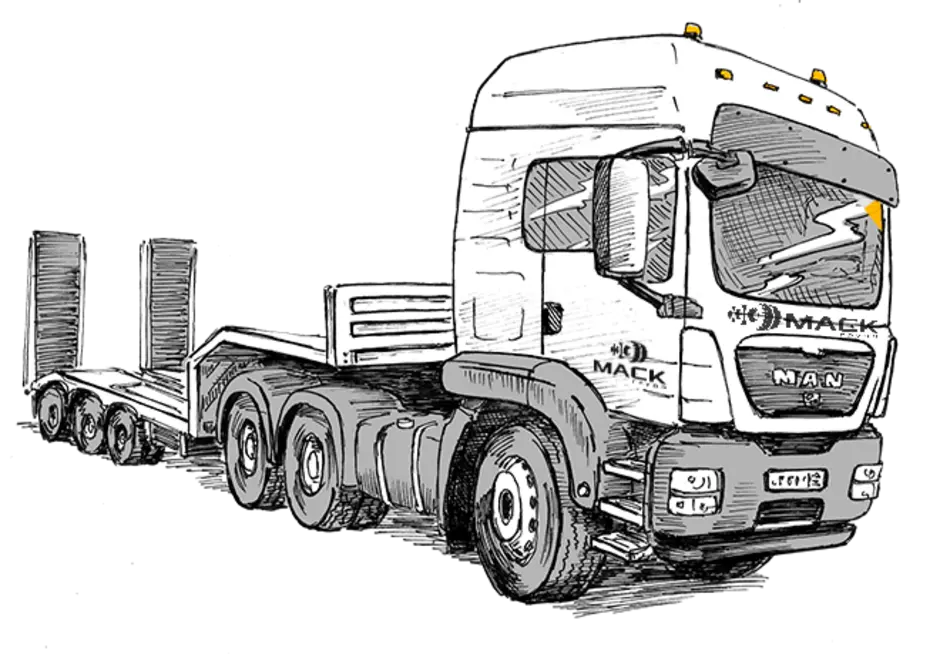 Раскраска DAF XF 106