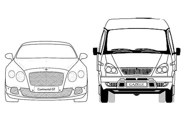 Раскраска Газель Некст автобус