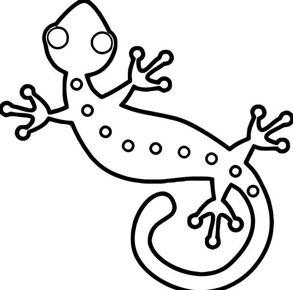 Ящерица рисунок