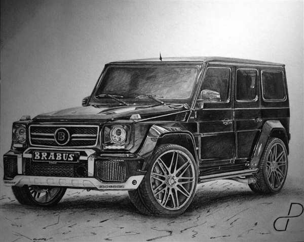 Раскраска Мерседес Гелендваген g63