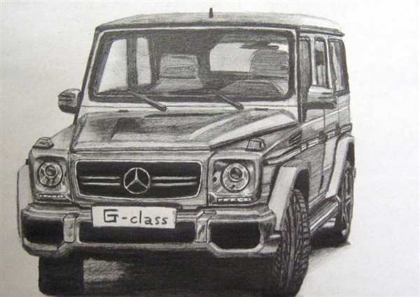 Mercedes Benz AMG g63 карандаш