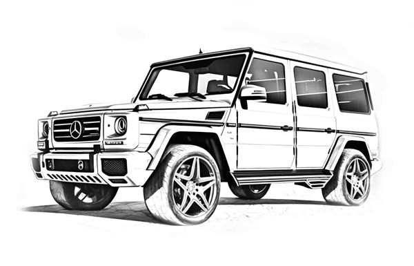 Мерседес Гелендваген g 63 чертежи