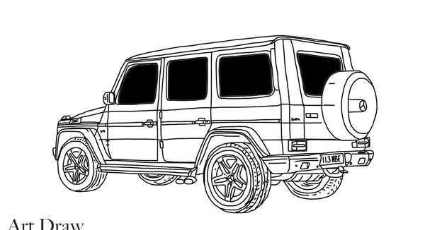 Mercedes g class Blueprint