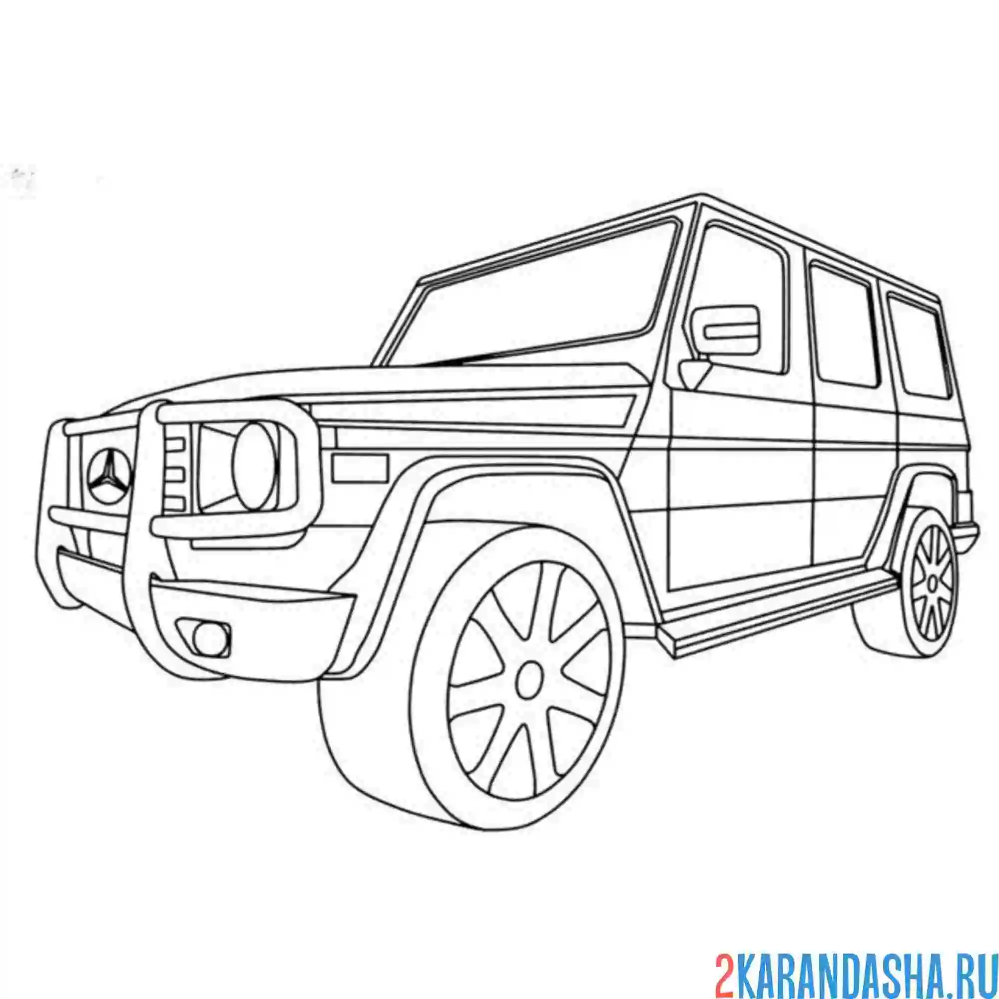 Раскраска Гелендвагена G63 AMG Создай Мировую Переделку