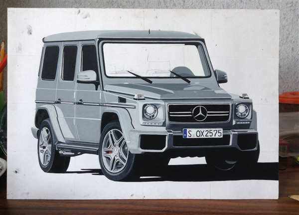 Mercedes Benz g500 чертёж