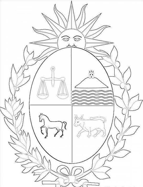 Герб раскраска