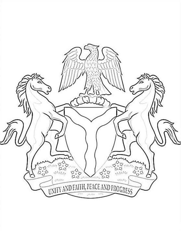 Гербы стран мира раскраска