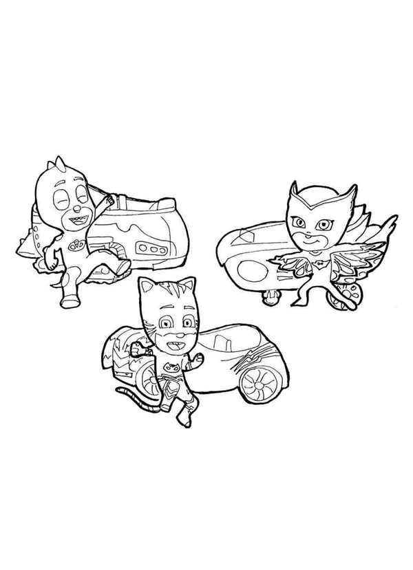 PJ Masks раскраски