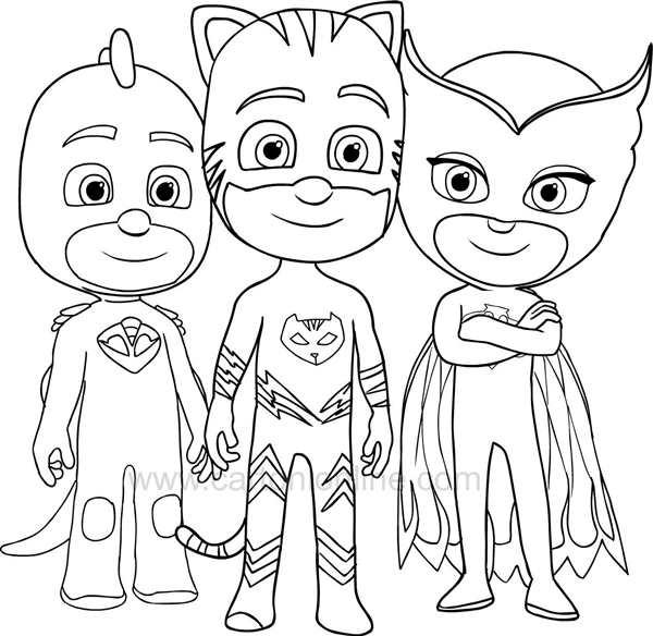 PJ Masks раскраски