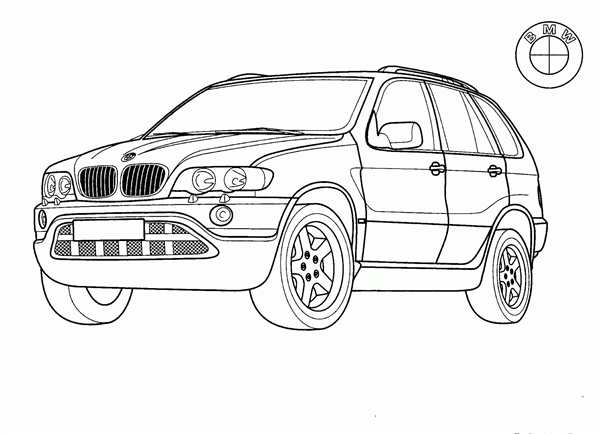 Раскраска BMW x5