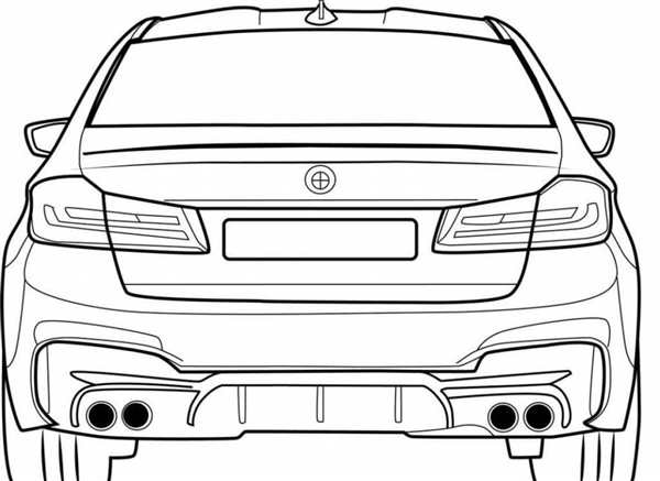 Раскраска BMW m5 f90