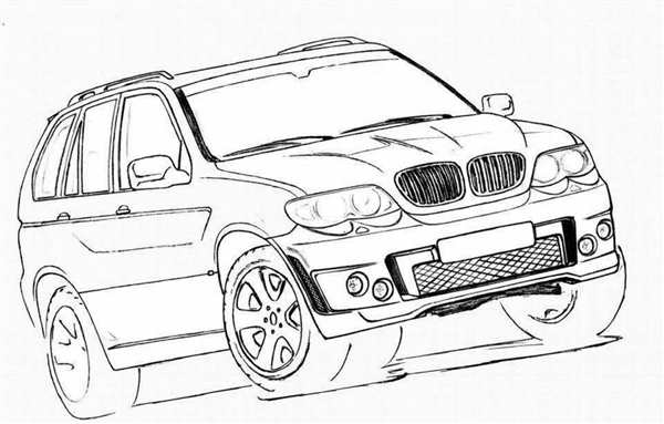 Раскраска БМВ x5