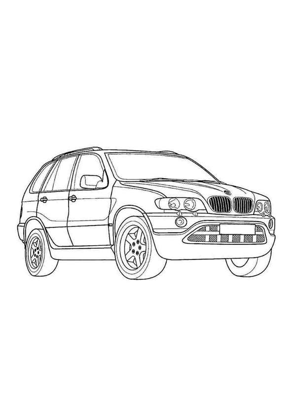 Раскраска BMW m5 f90