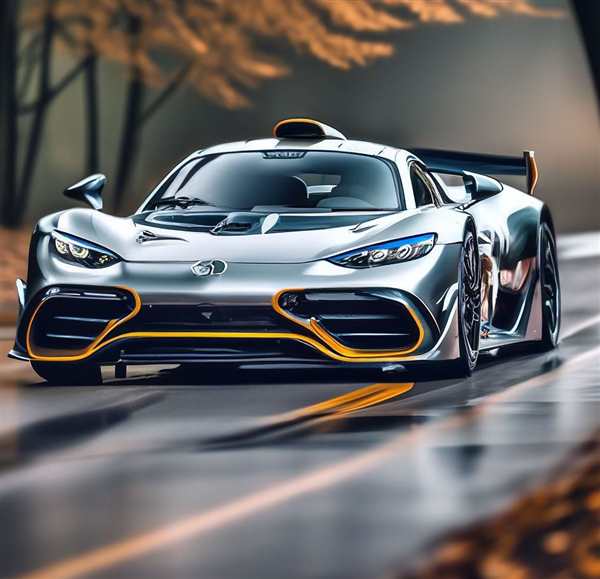 Раскраска Гиперкара Мерcedes AMG ONE