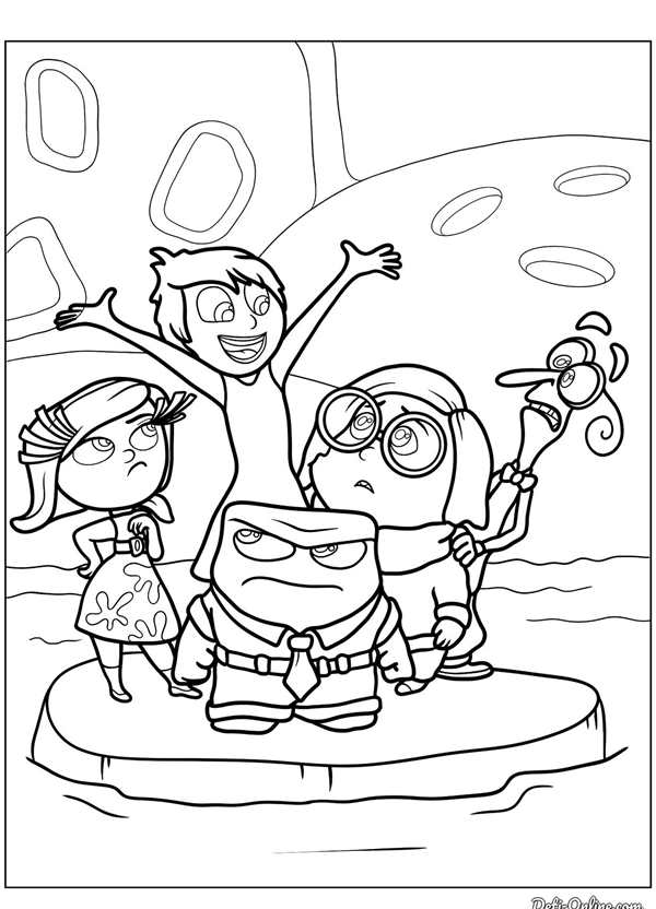 Inside out раскраска