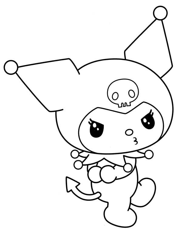 Kuromi раскраска
