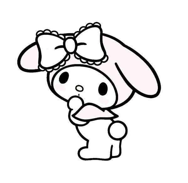 My Melody Kuromi раскраска