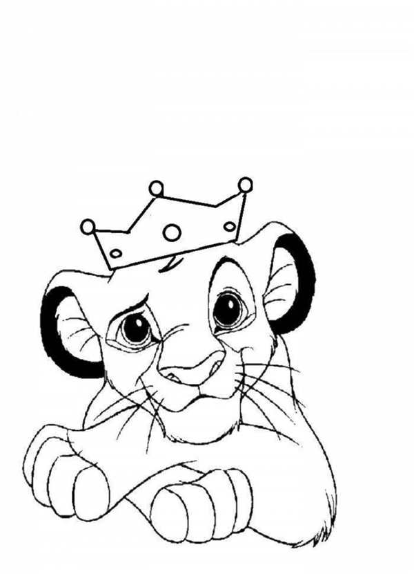 Раскраска Король Лев Киара