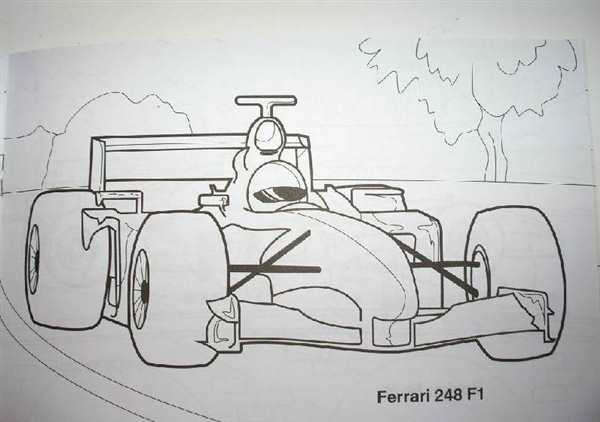 Раскраска Гончий Феррари SF23