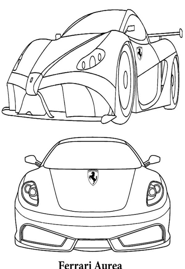 Раскраска Гончий Феррари SF23