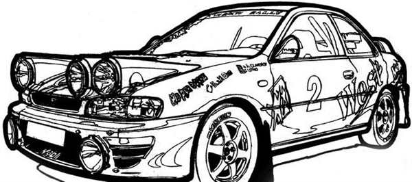 Раскраска Гоночная Toyota Gazoo Racing