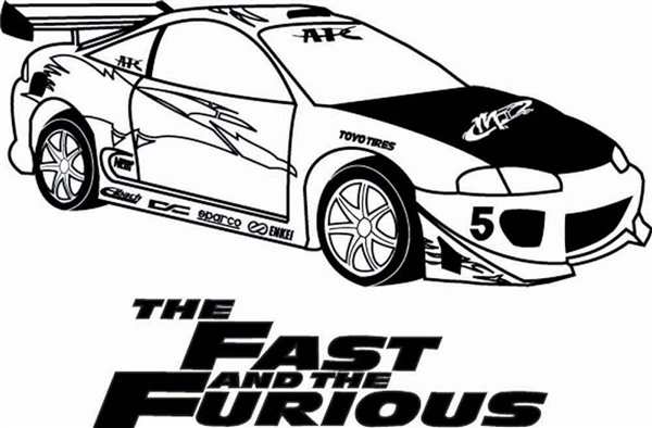 Раскраска Гоночная Toyota Gazoo Racing