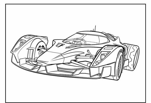 Раскраска Гоночная Toyota Gazoo Racing