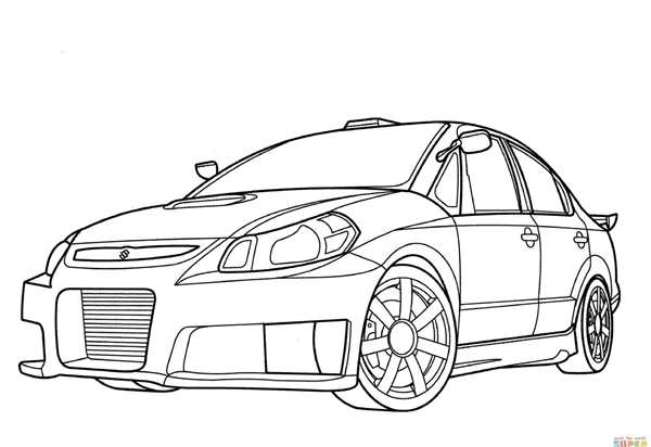 Раскраска Тойота Супра MK 4