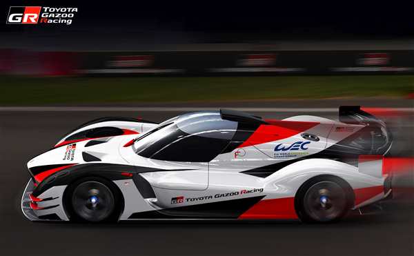 Раскраска Гоночная Toyota Gazoo Racing