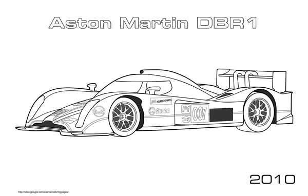 Раскраска Гоночная Toyota Gazoo Racing