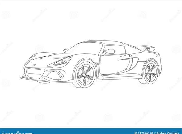 Спортивные автомобили раскраска